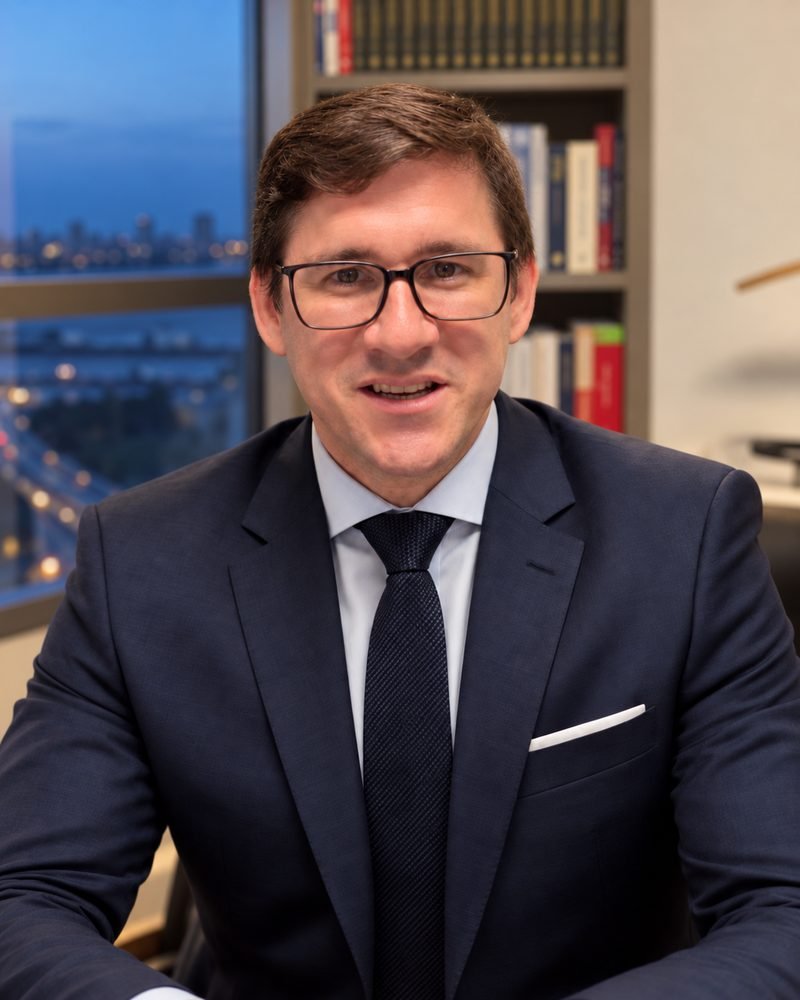 Dr. Diogo Alencar, advogado de Direito de Família, em seu escritório em Recife